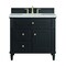 James Martin Vanities 36'' Single Vanity, Black Onyx w/ 3 CM Victorian Silver Quartz Top 424-V36-BKO-3VSL - alternate 1